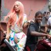 Lady Gaga avec les enfants de la favela de Cantagalo au Brésil, le 8 novembre 2012.