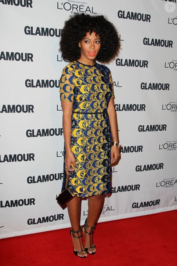 Solange Knowles assiste aux Glamour Women Of The Year Awards au Carnegie Hall. New York, le 12 novembre 2012.