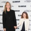 Annie Leibovitz, honorée durant les Glamour Women Of The Year Awards, assiste à l'événement avec une de ses filles. New York, le 12 novembre 2012.