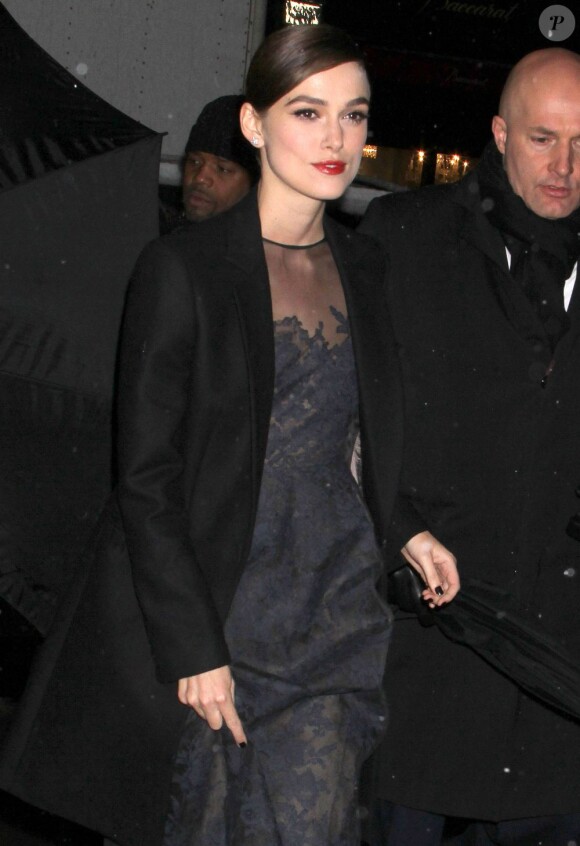 Keira Knightley très en beauté à la projection du film Anna Karenine à New York, le 7 novembre 2012.