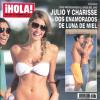 Les mariés Julio Iglesias Jr. et Charisse Varhaert en lune de miel, en couverture du magazine espagnol ¡Hola! novembre 2012.