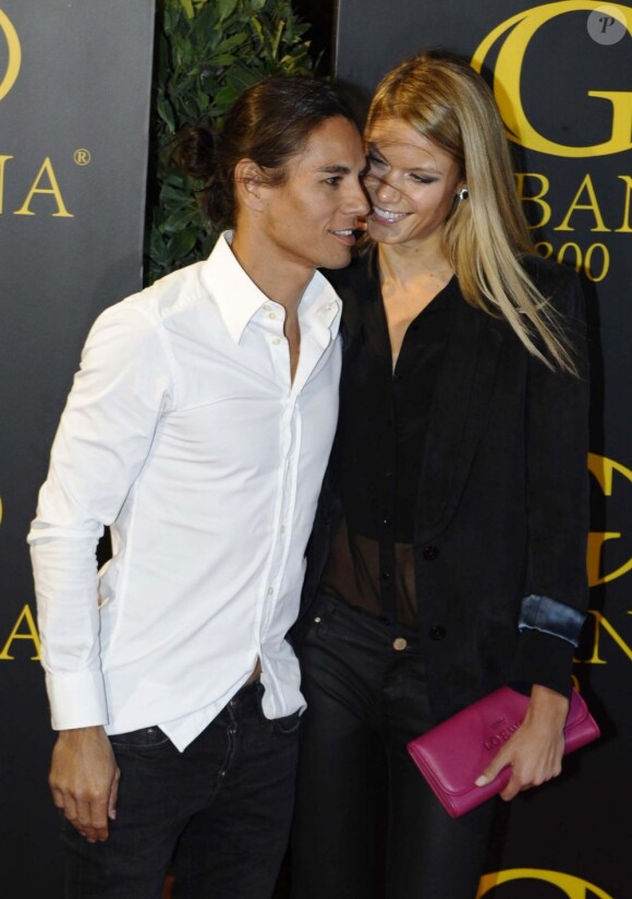 Julio Iglesias Jr. et sa fiancée Charisse Verhaert célèbrent leur dernière soirée de "célibataires" avant leur mariage, au club Gabana 1800 à Madrid, le 1er novembre 2012.