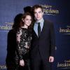 Kristen Stewart et Robert Pattinson lors de l'avant-premiere du film Twilight 5 - Révélation à Londres, le 14 novembre 2012