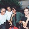 Jacques Dutronc et son fils Thomas en juillet 2000 en Corse lors des Nuits des Guitares de Patrimonio.