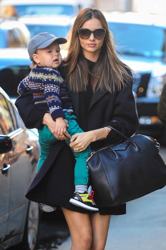 Miranda Kerr et son fils à New York, le 14 novembre 2012.