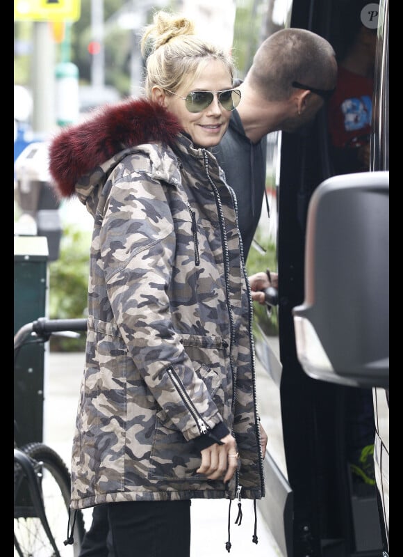Heidi Klum, accompagnée de son petit ami Martin Kristen à Brentwood, le 17 novembre 2012.