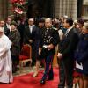 Le prince Albert II de Monaco s'installe pour la messe solennelle du Te Deum célébrée pour la Fête nationale en la cathédrale de Monaco, le 19 novembre 2012.