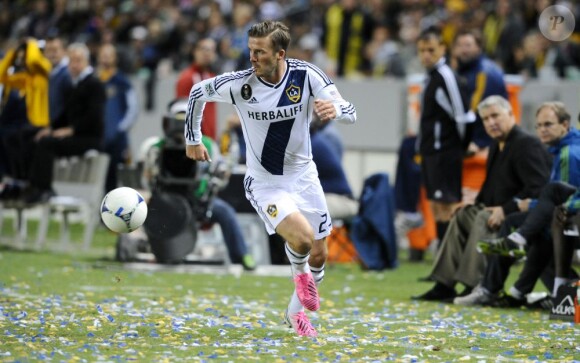 David Beckham lors d'un de ses derniers matches avec les Los Angeles Galaxy, le 11 novembre 2012.