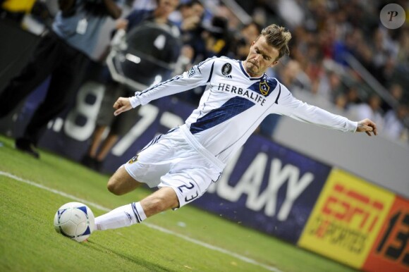 Le coup de patte légendaire de David Beckham manquera certainement aux Los Angeles Galaxy, qu'il quittera à l'issue de la saison. Los Angeles, le 4 novembre 2012.
