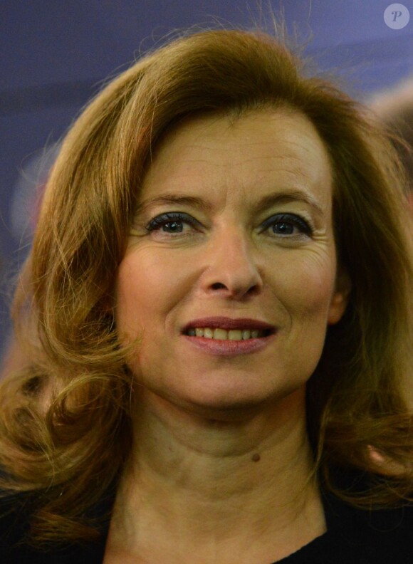 Valérie Trierweiler, ambassadrice de France Libertés - Fondation Danielle Mitterrand à Paris, le 20 novembre 2012.