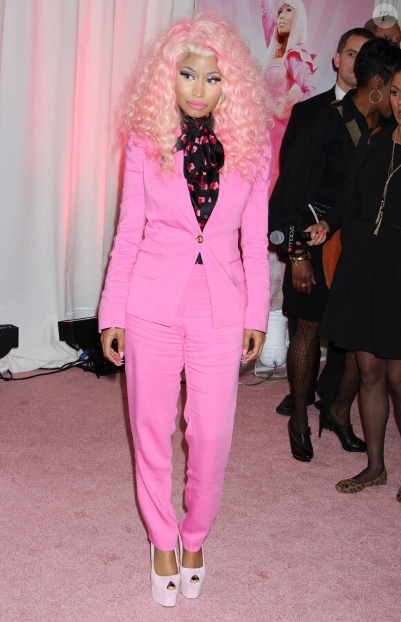 Nicki Minaj, de retour chez Macy's pour présenter son parfum Pink Friday et rencontrer ses fans à New York. Le 20 novembre 2012.