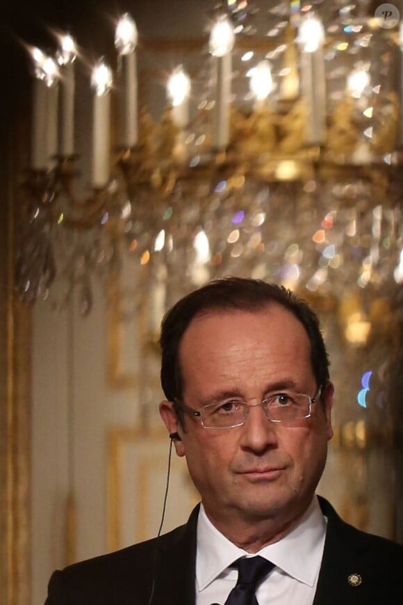 François Hollande en conférence de presse à Paris, le 21 novembre 2012.