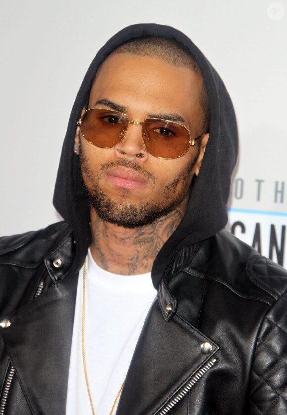 Chris Brown lors des American Music Awards au Nokia Theater à Los Angeles. Le 18 novembre 2012.