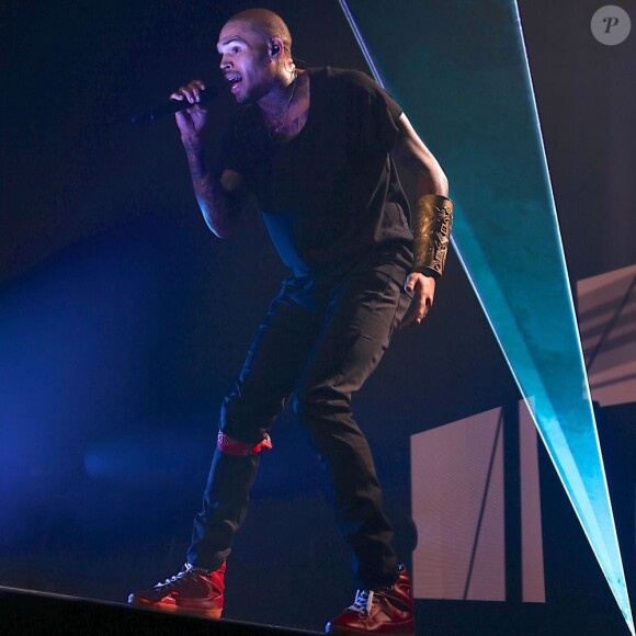 Chris Brown en concert à Oslo, le 17 novembre 2012.