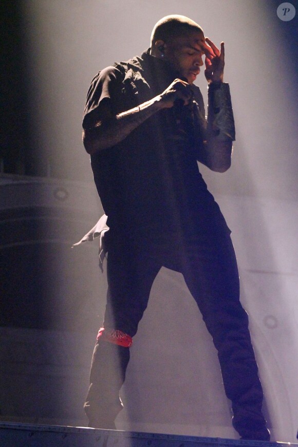 Chris Brown en concert à Oslo, le 17 novembre 2012.