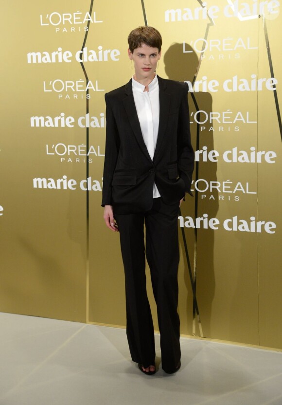Saskia de Brauw assiste à la soirée des Prix de la Mode Marie Claire à Madrid, le 22 novembre 2012.