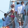 Kelly Osbourne teste la canne à pêche en vacances au Mexique pour Thanksgiving le 23 novembre 2012.