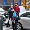 Miranda Kerr avec son fils Flynn le 26 novembre 2012 à New York.