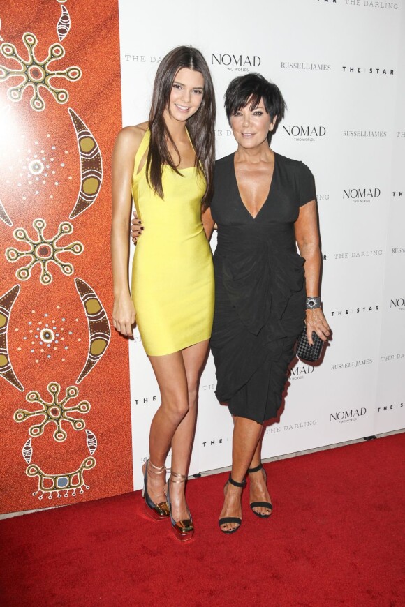 Kendall Jenner et sa mère Kris Jenner sur le tapis rouge