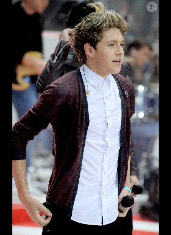 Niall Horan du groupe One Direction sur le plateau du Today Show à New York le 13 novembre 2012.