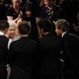 Les One Direction reçus par la reine Elizabeth II à Londres le 19 novembre 2012.