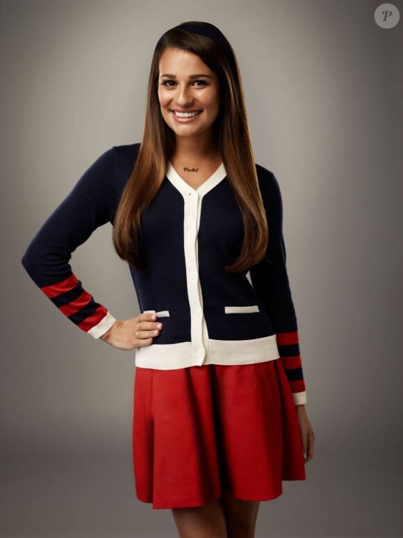 Lea Michele, héroïne de la série Glee dans le rôle de la lycéenne modèle Rachel Berry.