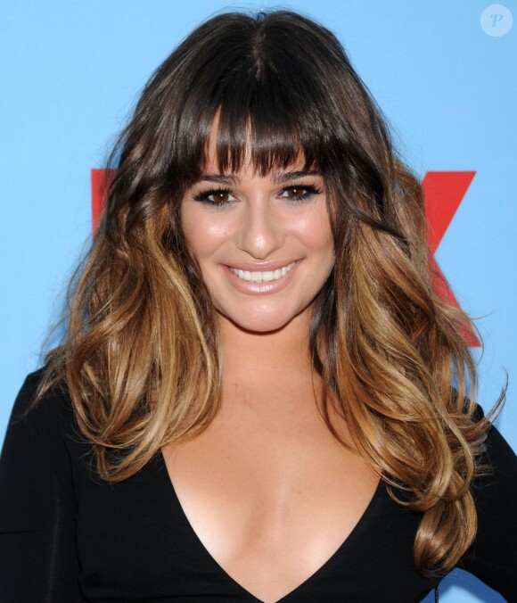 Lea Michele lors de la projection de la quatrième saison de Glee. Hollywood, le 12 septembre 2012.