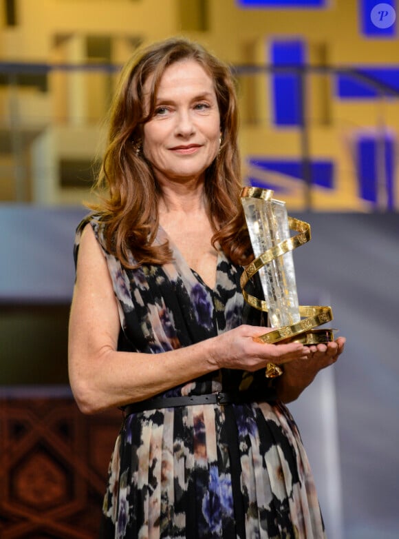 Isabelle Huppert durant l'ouverture du Festival International du Film de Marrakech 2012, le 30 Novembre 2012.