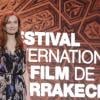 Isabelle Huppert, resplendissante, durant l'ouverture du Festival International du Film de Marrakech 2012, le 30 Novembre 2012.