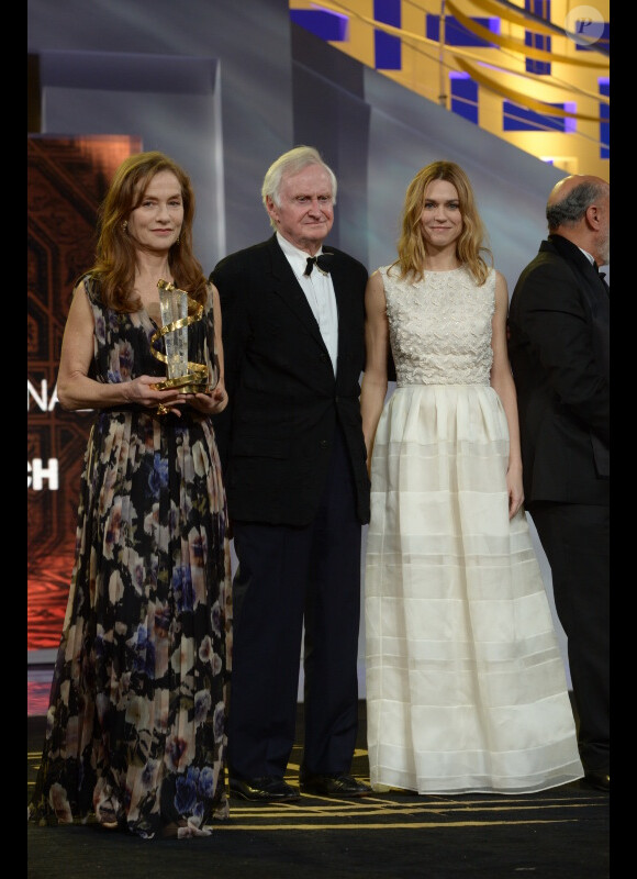 Isabelle Huppert durant l'ouverture du Festival International du Film de Marrakech 2012, le 30 Novembre 2012.