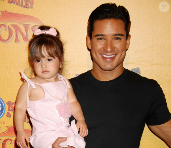 Mario Lopez et sa fille Gia en juillet 2012 à Los Angeles