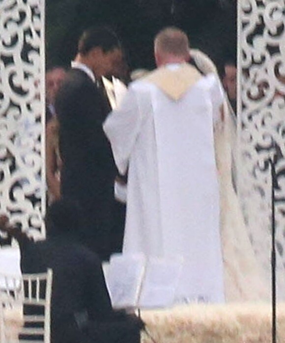 Mariage de Mario Lopez et de Courtney Mazza à Punta Mita au Mexique le 1er décembre 2012. 