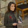 La princesse Marie de Danemark lisant le discours d'AIDS lors du concert de Noël donné par la Fondation AIDS Danemark, dont elle est la marraine, en l'église de la Trinité de Copenhague le 2 décembre 2012, au lendemain de la Journée mondiale de lutte contre le sida.