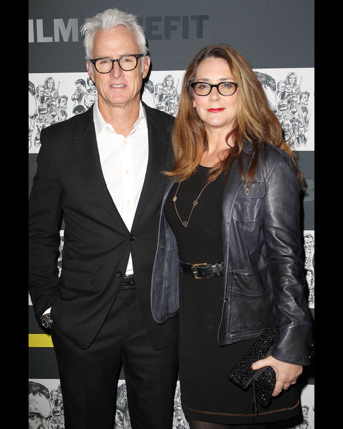 Photo John Slattery et sa femme Talia Balsam au MoMA à l'occasion du