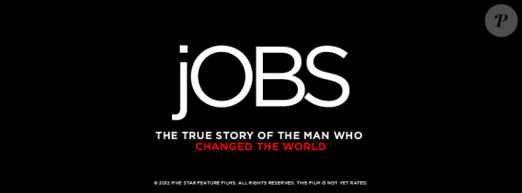 Bannière officielle du film jOBS dévoilée sur la page Facebook.