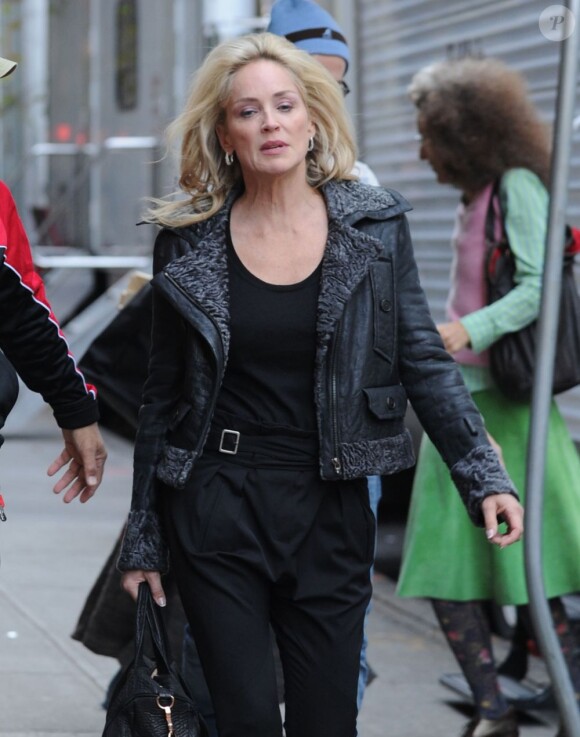 Sharon Stone quitte le tournage du film Fading Gigolo à New York, le 3 décembre 2012
