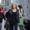 Sharon Stone quitte le tournage du film Fading Gigolo à New York, le 3 décembre 2012