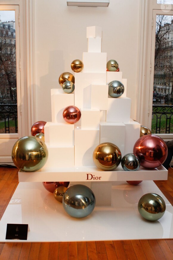 Sapin Dior à la 17ème édition des Sapins de Noël des Créateurs à l'hôtel Salomon de Rothschild à Paris le 3 décembre 2012.