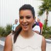 Kim Kardashian profite d'une belle journée à Miami Beach. Le 4 décembre 2012.