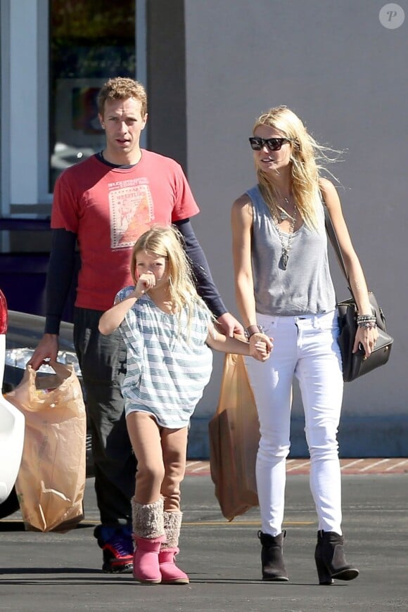 Gwyneth Paltrow en famille à Los Angeles