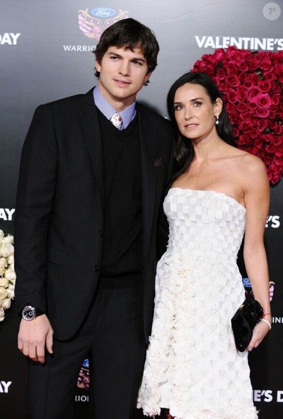 Ashton Kutcher et Demi Moore en février 2010