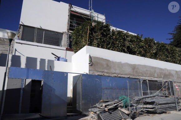 Les travaux avancent pour accueillir le petit Ulises dans la nouvelle maison de Shakira et Gerard Piqué près de Barcelone, le 5 décembre 2012.