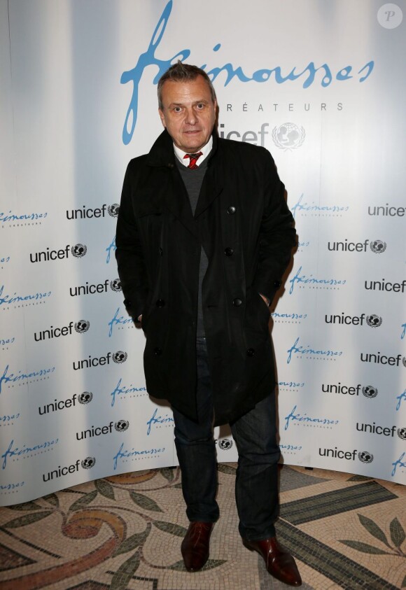 Jean Charles de Castelbajac à Paris le 3 décembre 2012 lors de la vente aux enchères des Frimousses de créateurs au profit de l'UNICEF au Petit Palais