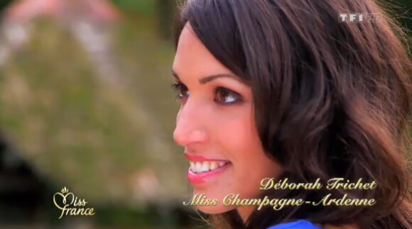 Miss Champagne-Ardenne lors de l'élection de Miss France 2013 le samedi 8 décembre 2012 sur TF1 en direct de Limoges