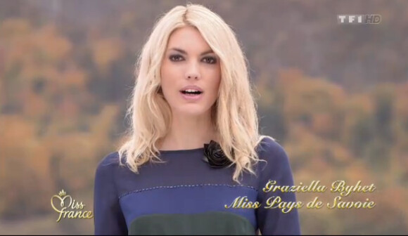 Miss Pays de Savoie lors de l'élection de Miss France 2013 le samedi 8 décembre 2012 sur TF1 en direct de Limoges