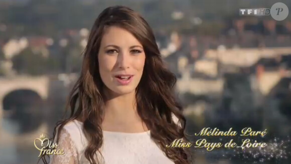 Miss Pays de Loire lors de l'élection de Miss France 2013 le samedi 8 décembre 2012 sur TF1 en direct de Limoges