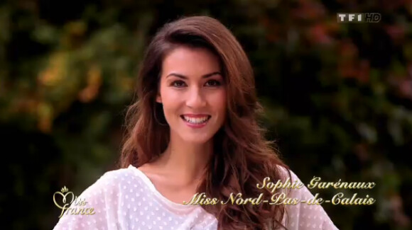 Miss Nord Pas de Calais lors de l'élection de Miss France 2013 le samedi 8 décembre 2012 sur TF1 en direct de Limoges