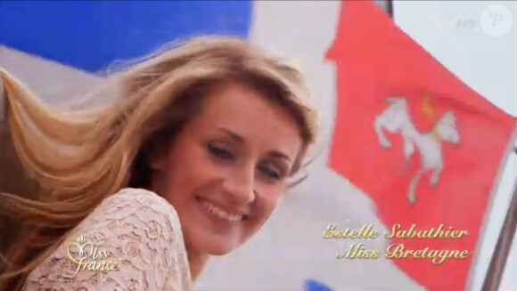 Miss Bretagne lors de l'élection de Miss France 2013 le samedi 8 décembre 2012 sur TF1 en direct de Limoges