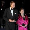 Le prince William et Danielle Alexandre lors d'une soirée organisée au Royal Albert Hall de Londres en faveur du réseau de charité Centerpoint qui s'occupe des jeunes sans domicille fixe le 8 décembre 2012