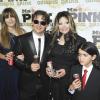 La Toya Jackson et ses neveux Prince, Paris et Blanket à la soirée de lancement de la boisson énergétique Mr. Pink Ginseng, au Beverly Wilshire Hotel à Los Angeles, le 11 octobre 2012.